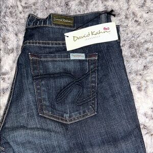NEW David Kahn Jeanswear low rise boot cut jeans